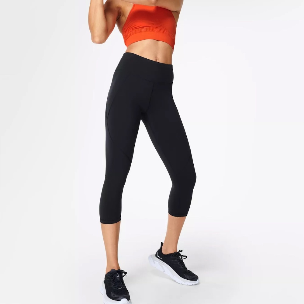 Sweaty Betty Power Crop 50cm/20” Workout Leggings - Navy Size XS.